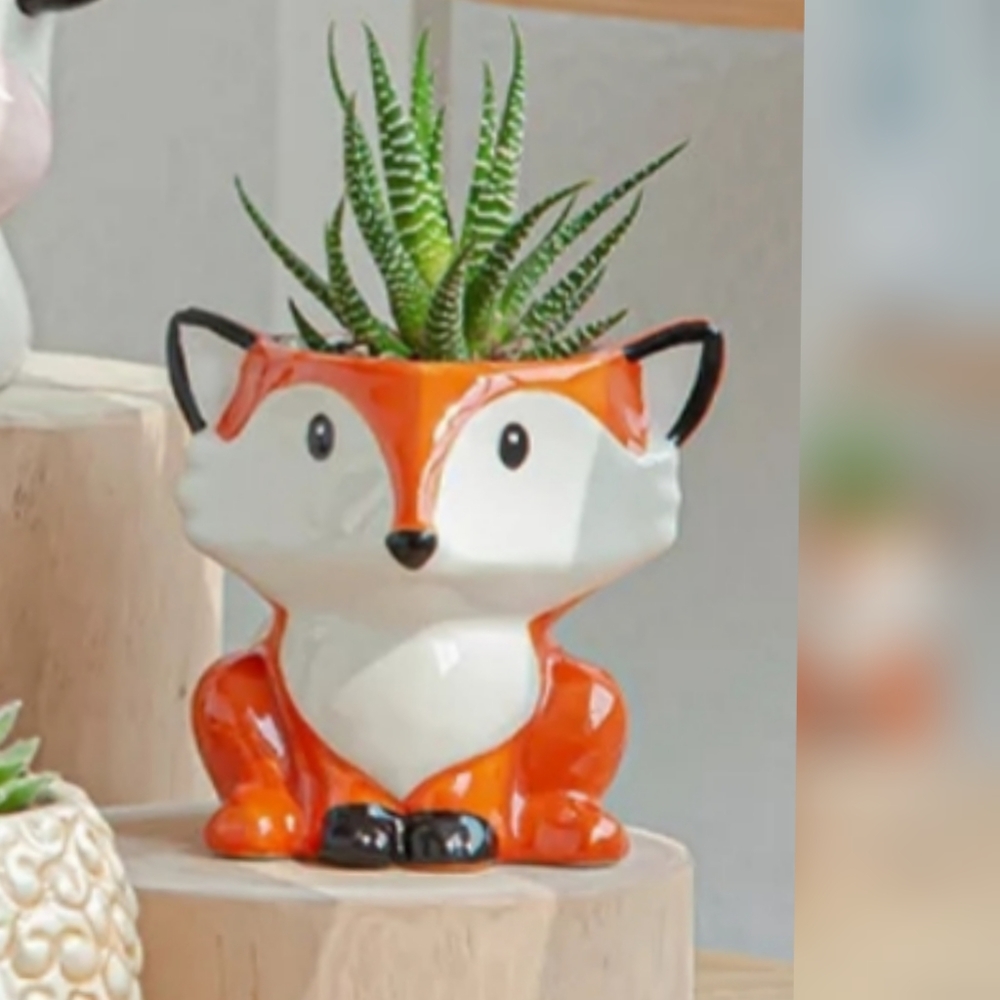 🧡IN STOCK🧡 FOX Small Ceramic Planter